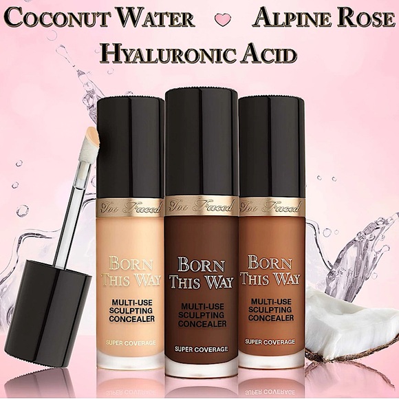 🎉HP🎉🆕🖤TOO FACED: BTW SUPER COVERAGE Concealer: Natural Beige - Picture 5 of 9